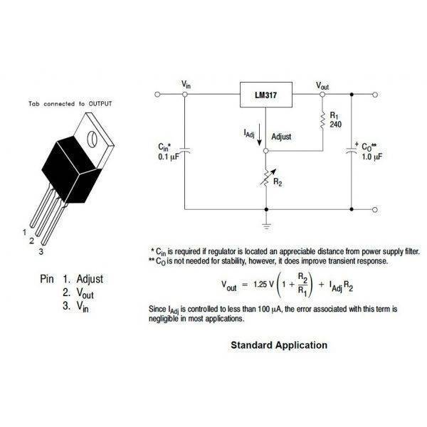 Стабилизатор тока на lm317 технические характеристики и схема подключения