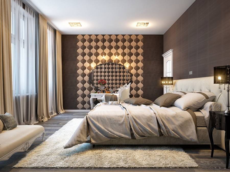 Спальня в стиле арт-деко: выбор мебели и цвета, 82 фото-идеи дизайна интерьера