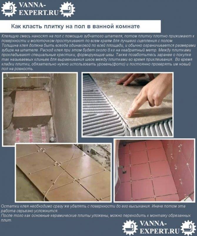Как класть кафель на пол - инструкция для начинающих