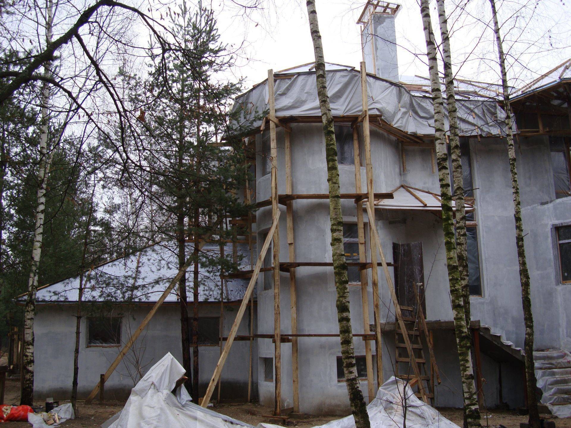 Консервация незавершенного строительства дома на зиму | builderclub