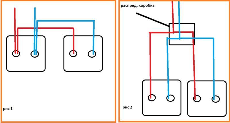 Как соединить розетки между собой шлейфом фото