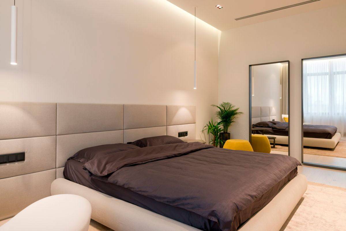 Спальня в стиле минимализм — реальные примеры современного дизайна (150 фото новинок)