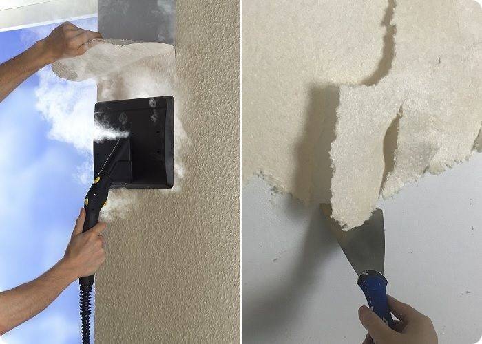 Как снять жидкие обои со стен и потолка, какой инвентарь поможет быстро и легко удалить покрытие, в том числе старое?