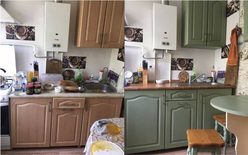 Как своими руками обновить кухонный гарнитур: фото идей, способы реставрации - samvsestroy.ru