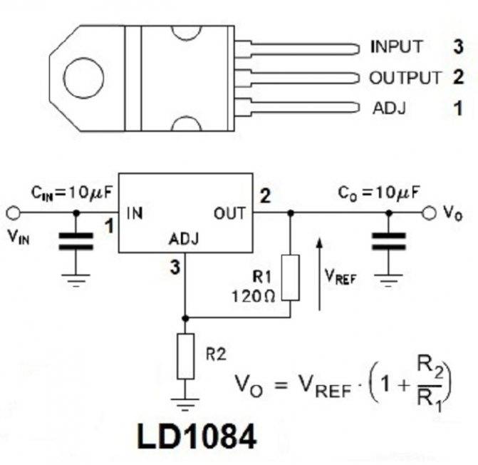 Ez1084ct характеристики схема подключения