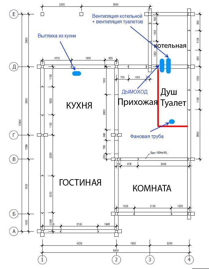 Как сделать вытяжку в частном доме своими руками схемы