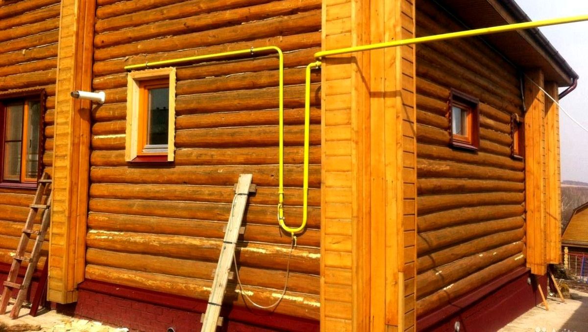 Как провести газ в баню из дома