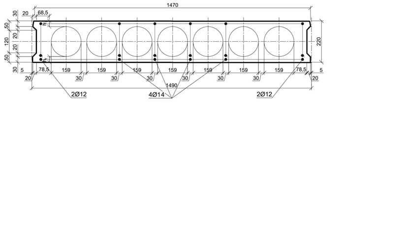 Чертеж плиты перекрытия многопустотные