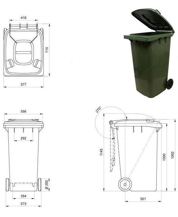 Контейнеры колокола. Габариты мусорного контейнера 0.75 м3. Контейнер 12м3 для отходов 1200 высота. Чертеж мусорного бака 0.75 м3.