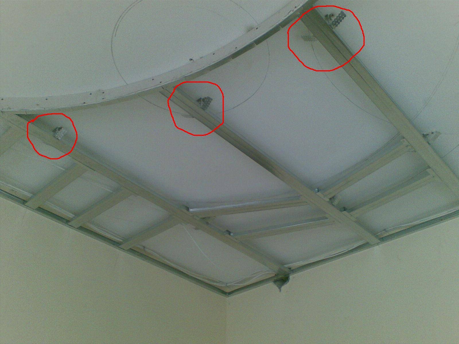 Потолок из гипсокартона с подсветкой своими руками + чертежи, фото