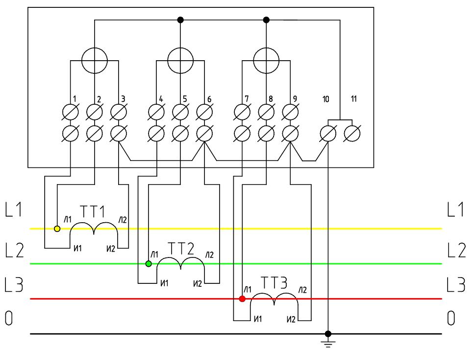 Подключение счетчика с трансформаторами. Схема включения трехфазного счетчика Меркурий 230. Схема подключения 3 фазного счетчика с трансформаторами тока. Схема включения счетчика электроэнергии Меркурий 230. Схема подключения трансформаторов тока к трехфазному счетчику.