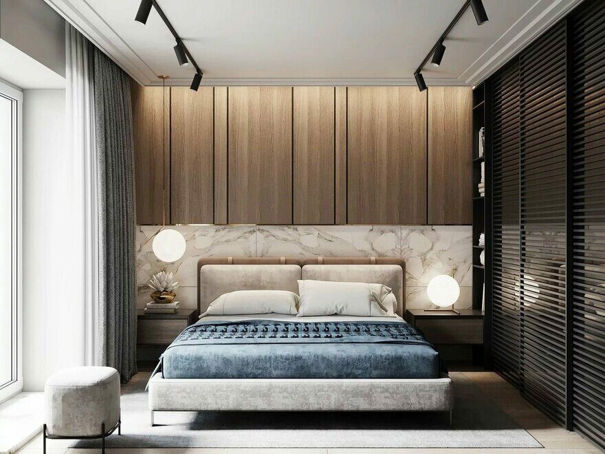 Дизайн интерьера спальни в современном стиле — фото идеи