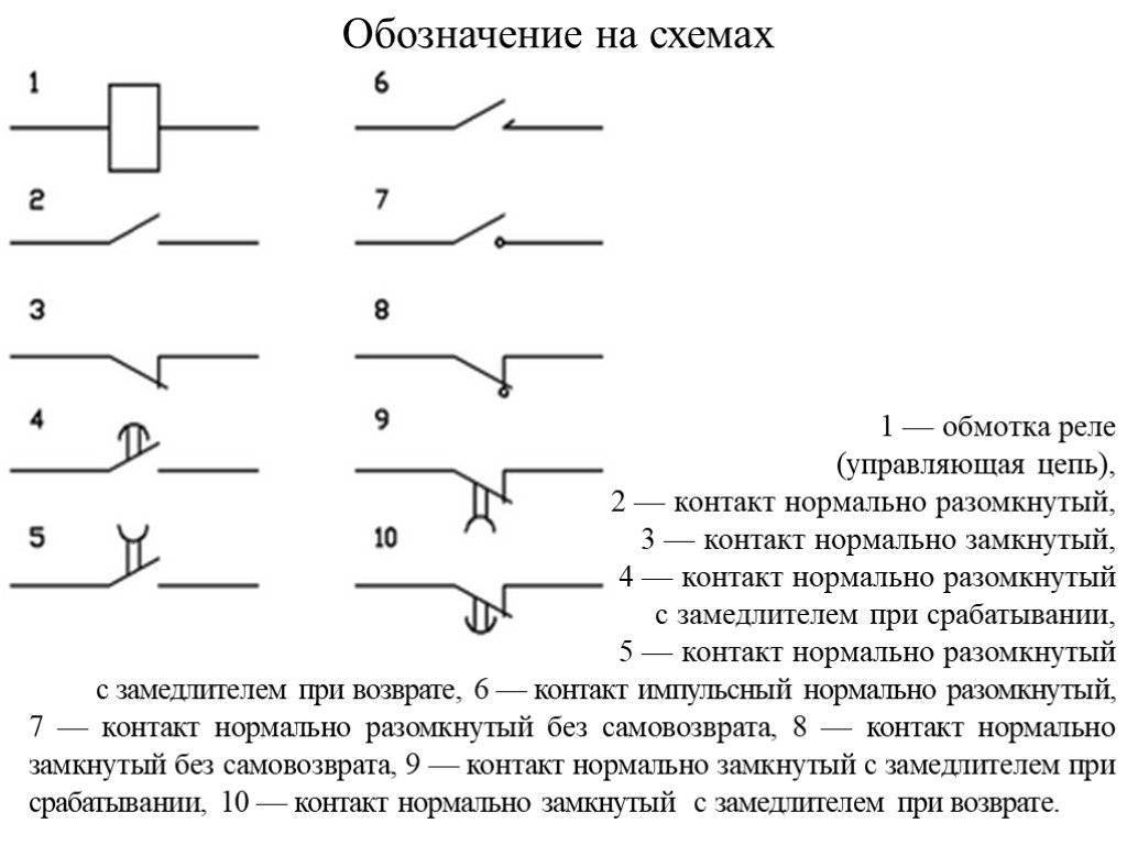 Назначение реле в электрических схемах