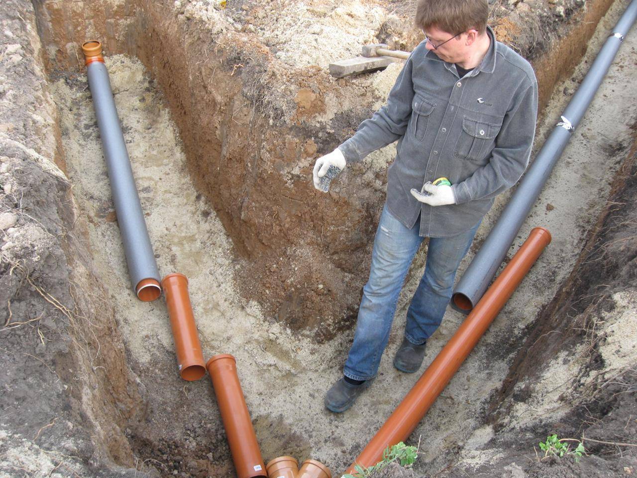 Монтаж наружных сетей водопровода и канализации: требования, этапы и цена за метр