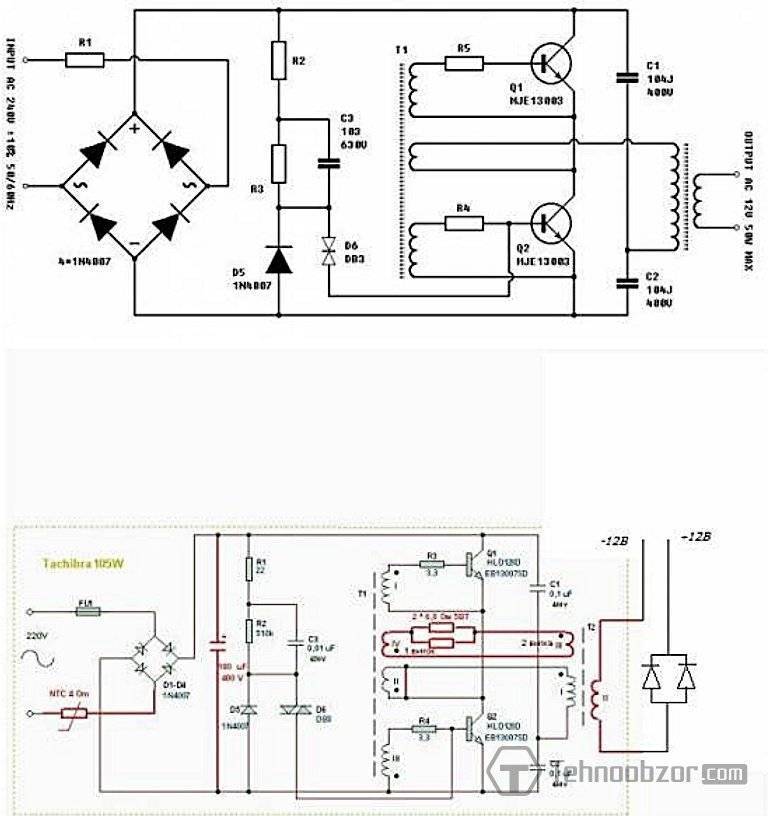 Электронный трансформатор: схема, принцип работы, переделка и устройство
