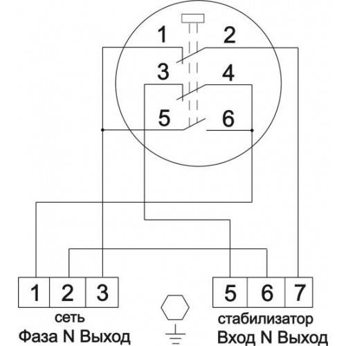 Байпас для реле напряжения схема подключения однофазный