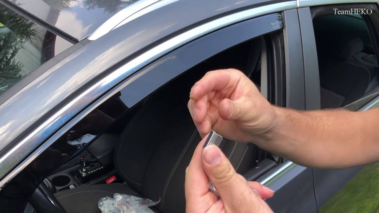 Как правильно установить дефлекторы на авто, не повредив их
