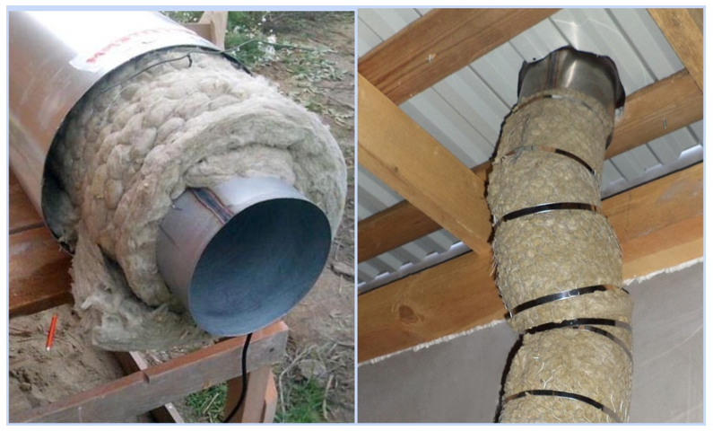 Изоляция дымохода бани: каким материалом изолировать металлическую трубу дымохода