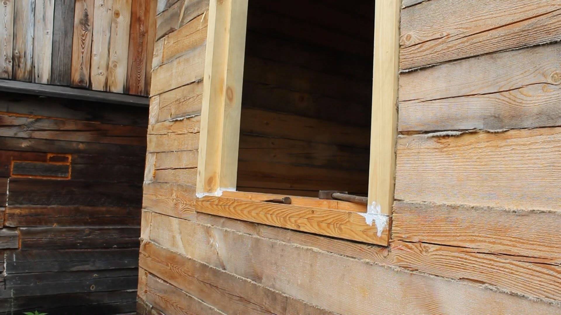 Как заделать окно в деревянном доме - постройка