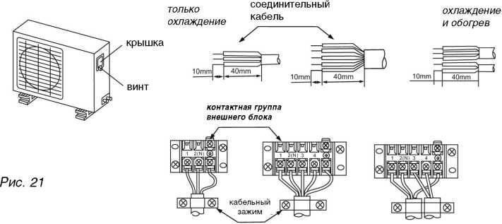 Схема подключения кондиционера - tokzamer.ru