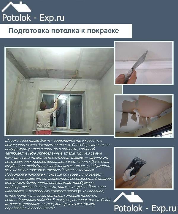 Побелка потолка водоэмульсионной краской своими руками: пошаговая инструкция