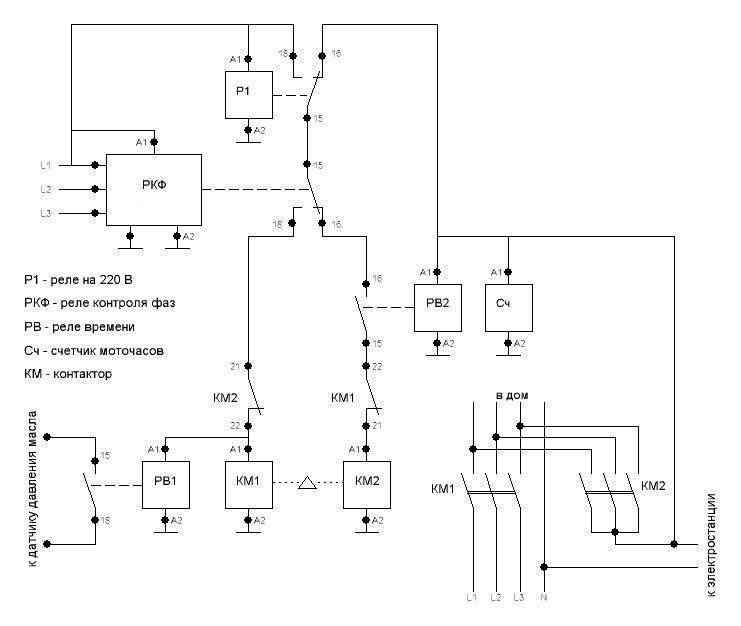 Реле контроля фаз принцип работы схема подключения