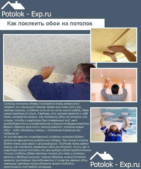 Когда натягивать потолки — до наклейки обоев или после