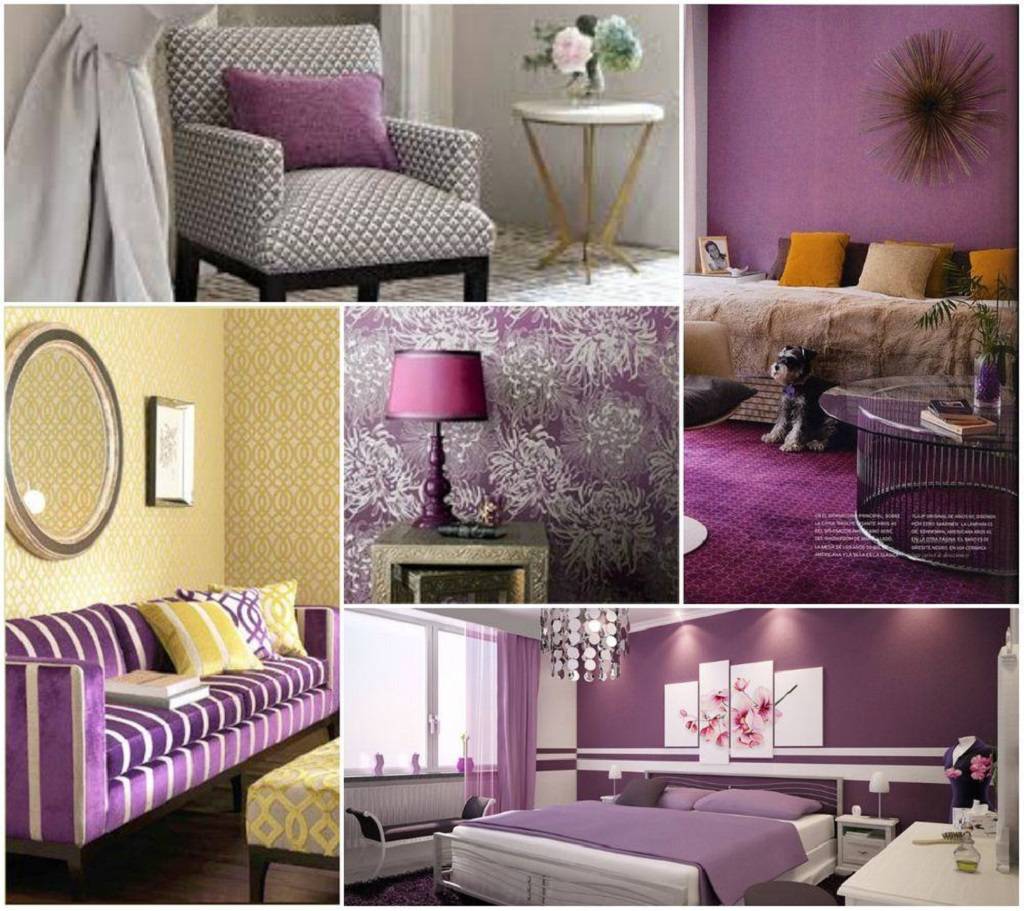 Фиолетовая мебель - 125 фото дизайнерских вариантов оформления