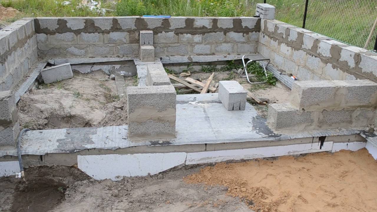 Баня из керамзитобетонных блоков своими руками
