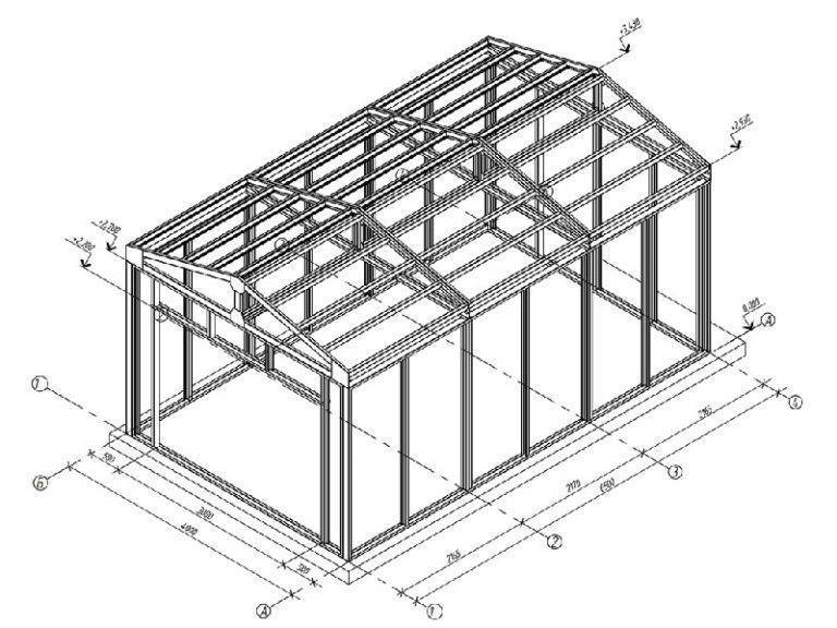 Как построить дом из профильной трубы по технологии каркасного строительства