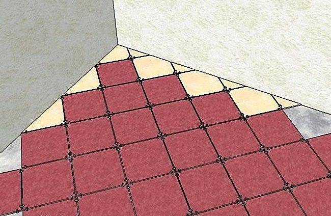 Укладка плитки на пол по диагонали - строй-шпаргалка