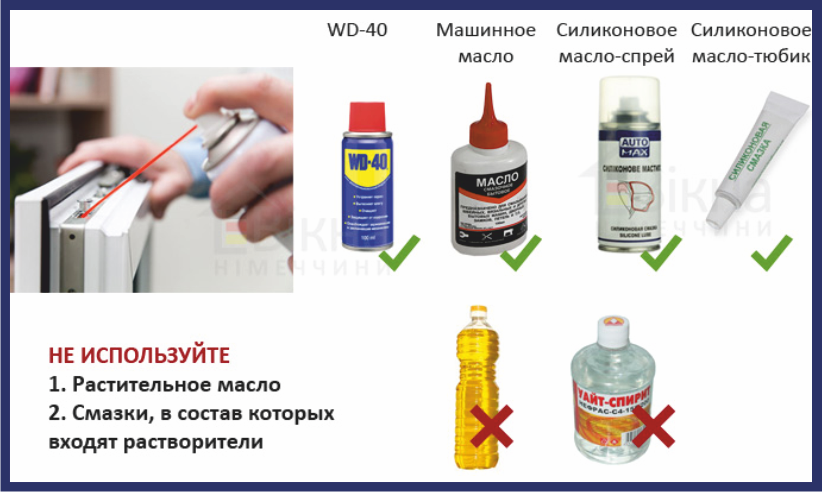 Как смазывать пластиковые окна, и нужно ли это делать
