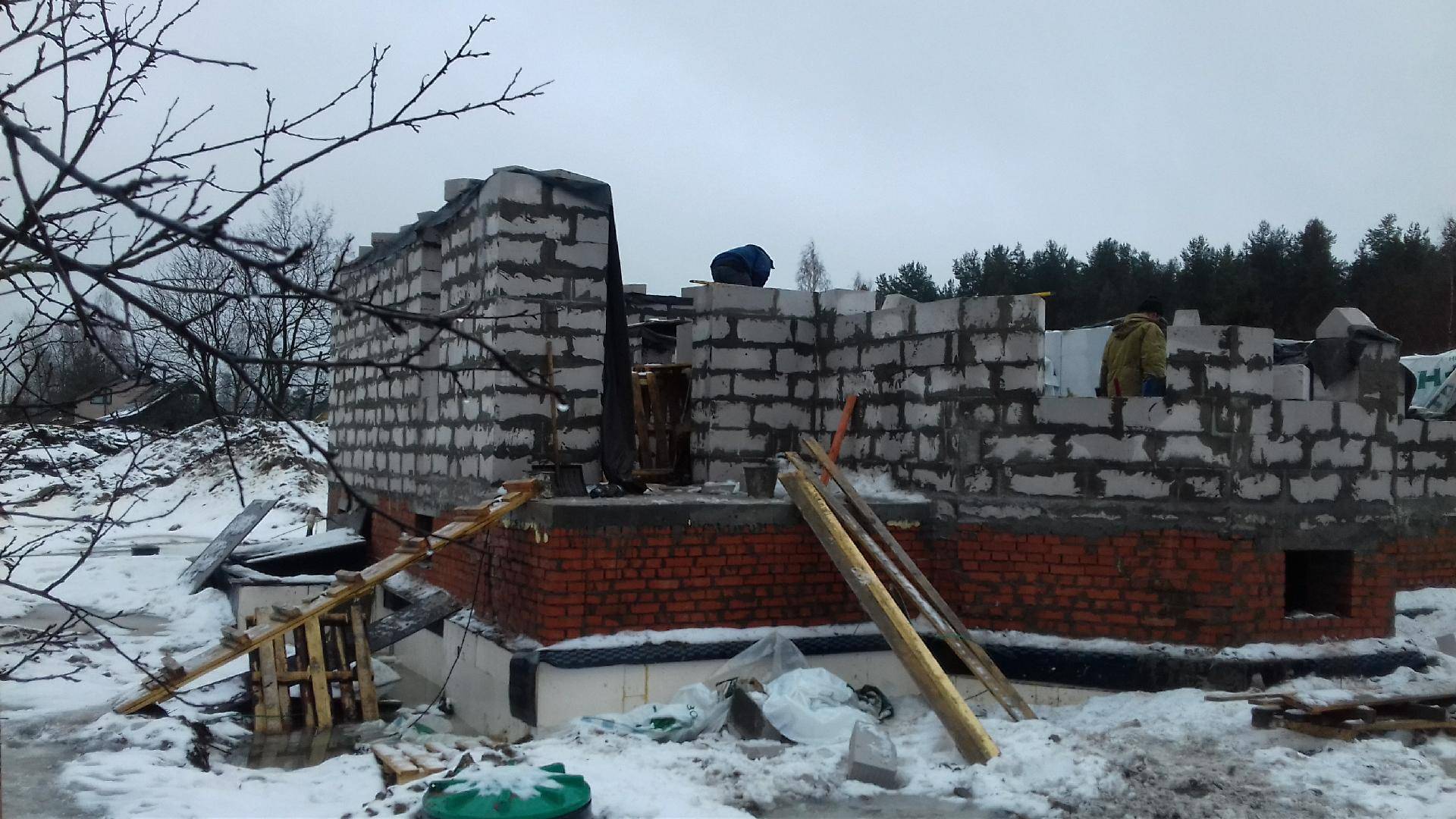 Zanoza - консервация незавершенного строительства дома на зиму