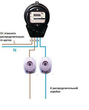 Схема подключения электросчетчика однофазного в частном доме и автоматов