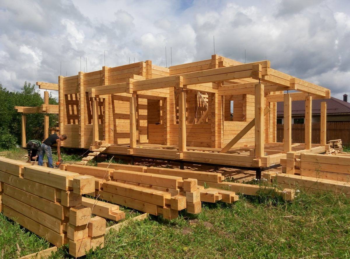 Дом из бруса своими руками и видео как построить из дерева