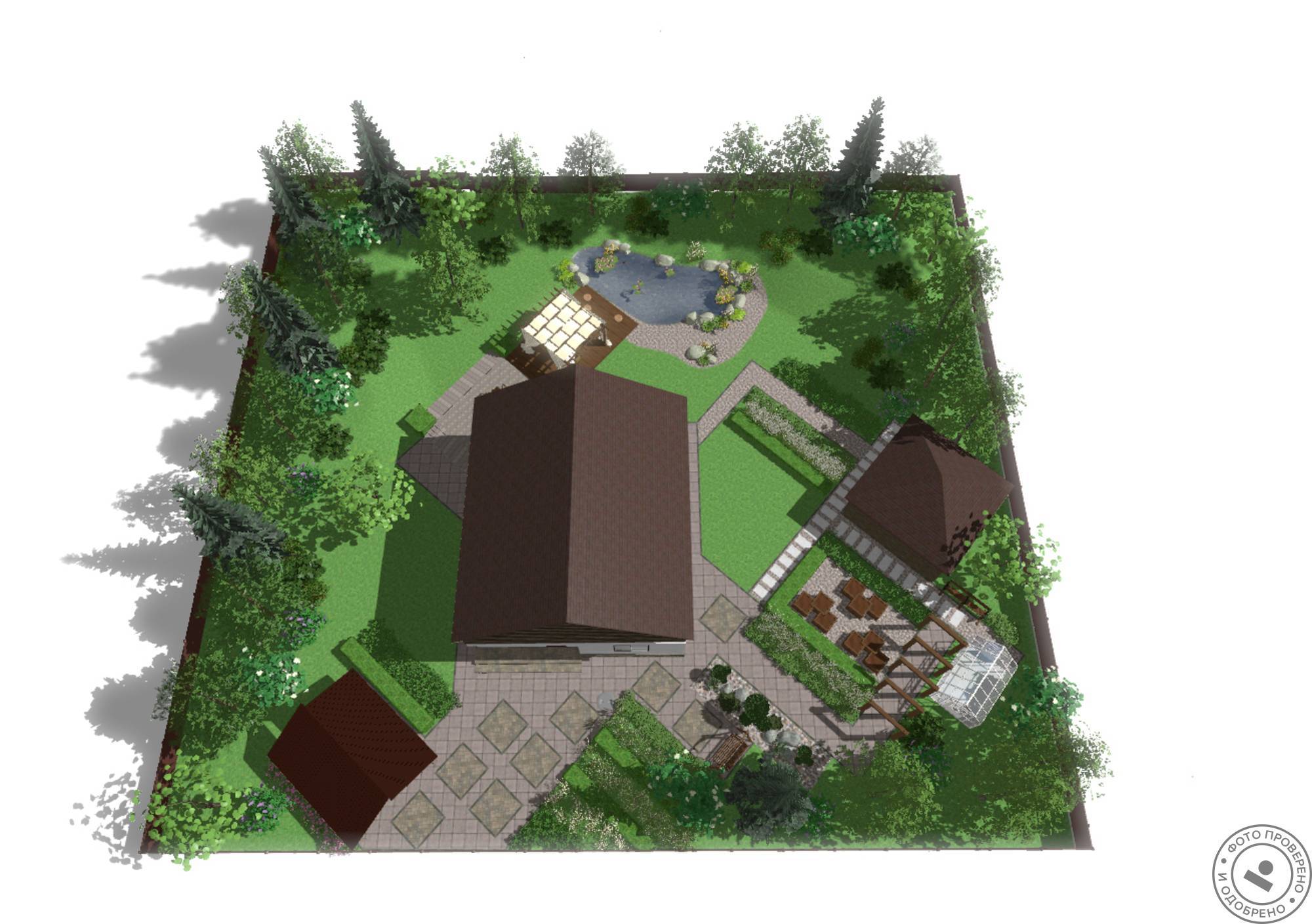 Планировка участка 15 соток: схемы и варианты под строительство, фото планировок ландшафтного дизайна, с домом, гаражом, баней