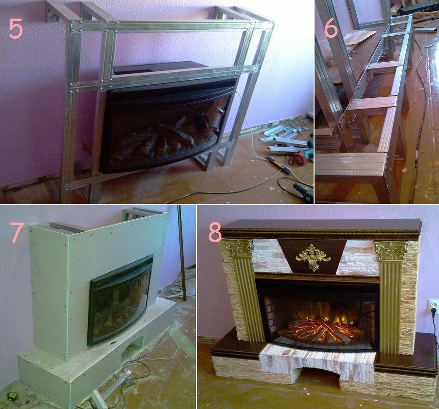 Как сделать камин в квартире пошаговая инструкция с фото