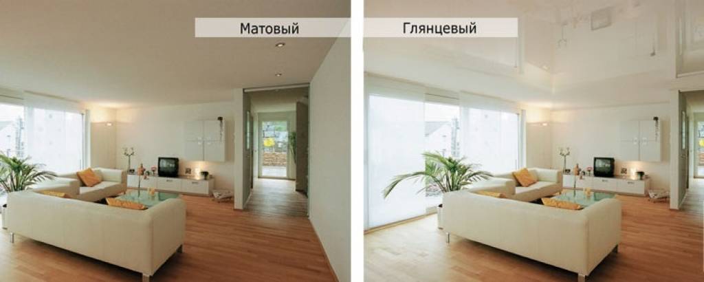 Какой натяжной потолок лучше, глянцевый или матовый?