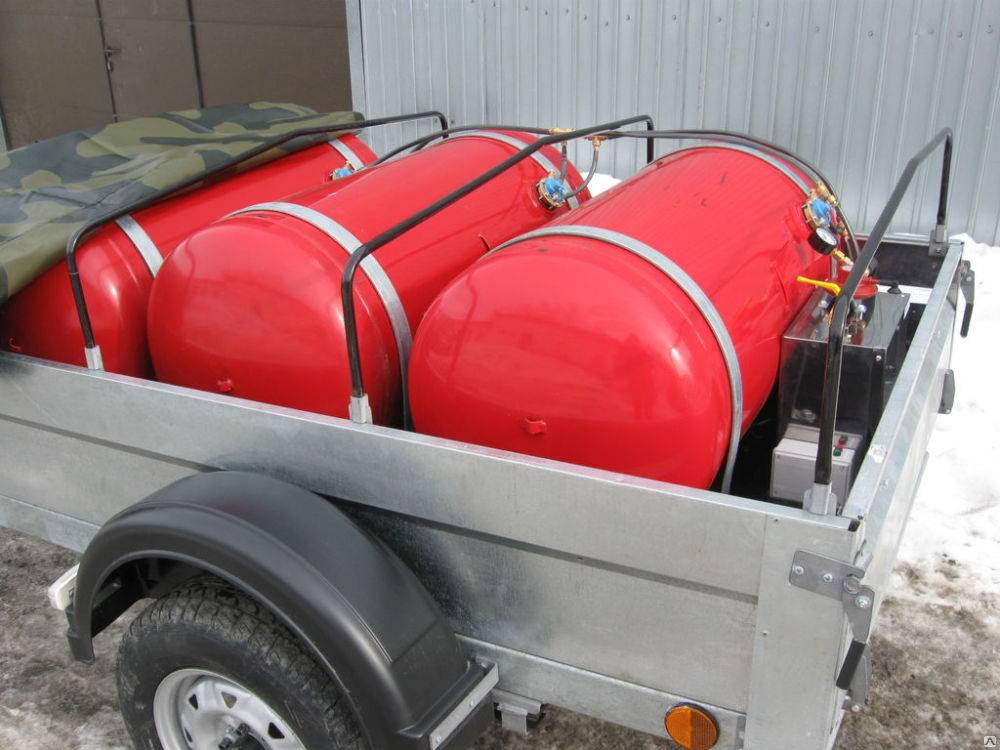 Мобильный газгольдер: на прицепе для коттеджа, мини и передвижной на колесах, 600 литров, в аренду с подогревом