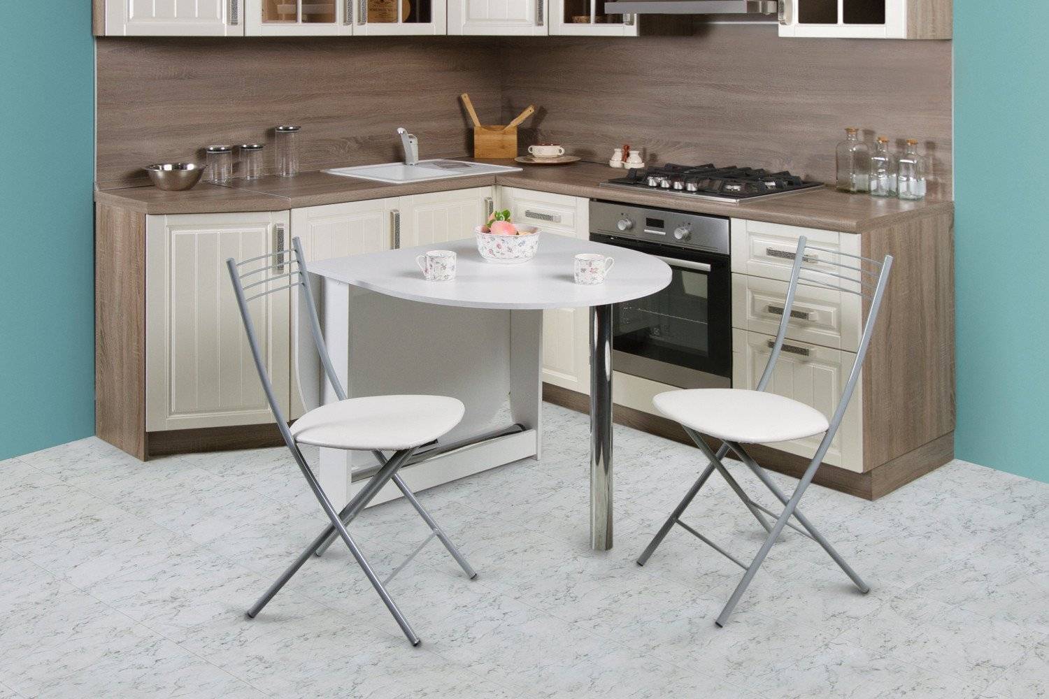 Стол для маленькой кухни: 100 реальных фото новинок дизайна кухонной мебели