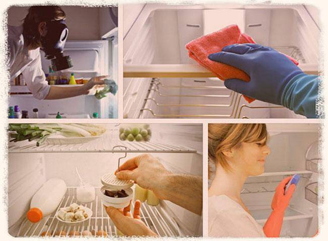 Как убрать запах из холодильника- народные и магазинные средства