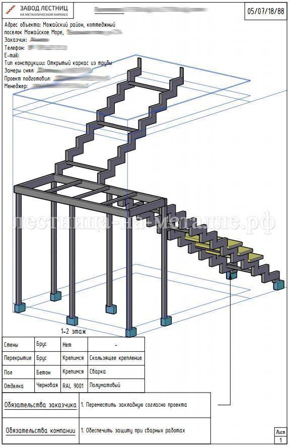 Изготовление лестницы из профильной трубы своими руками основы монтажа