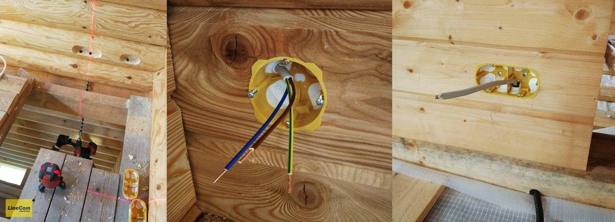 Металлические подрозетники для деревянного дома и варианты их установки своими руками