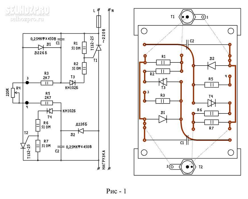 Тиристорный регулятор напряжения для трансформатора :: syl.ru