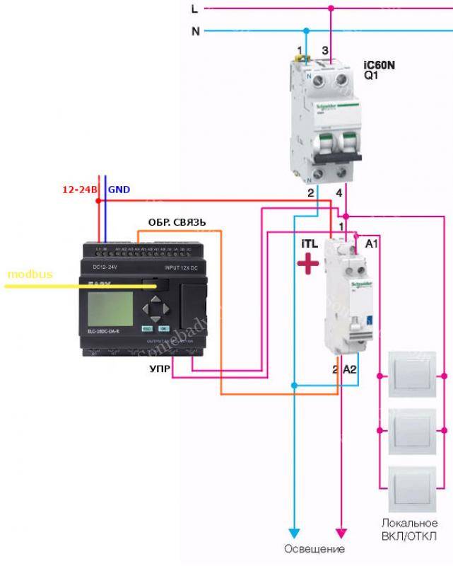 Мастер выключатель схема подключения на выключатель