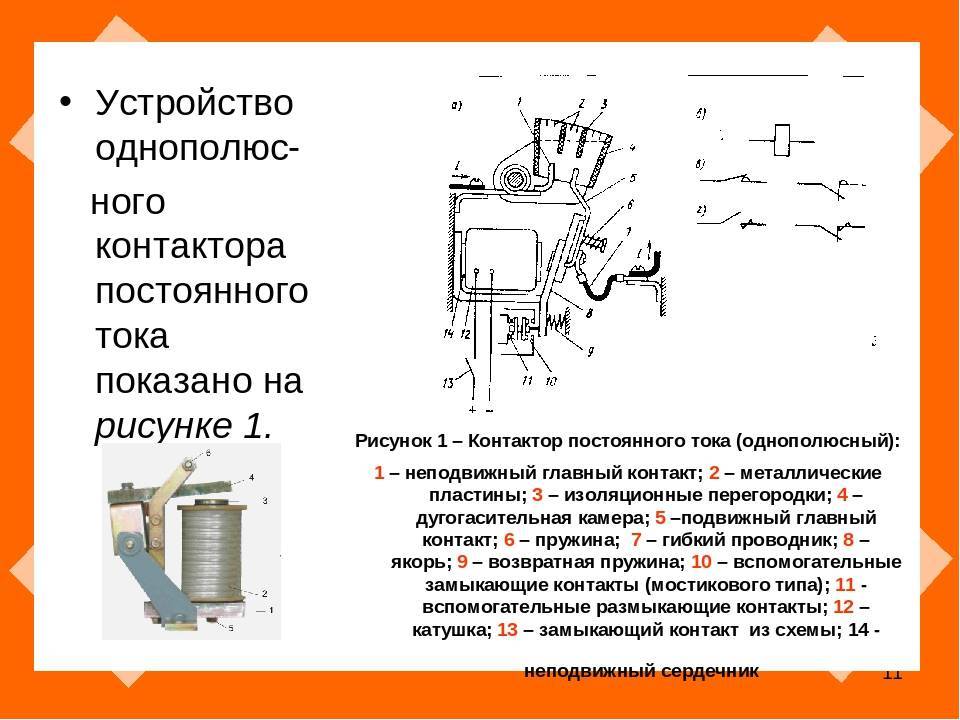 Контактор принцип работы и схема