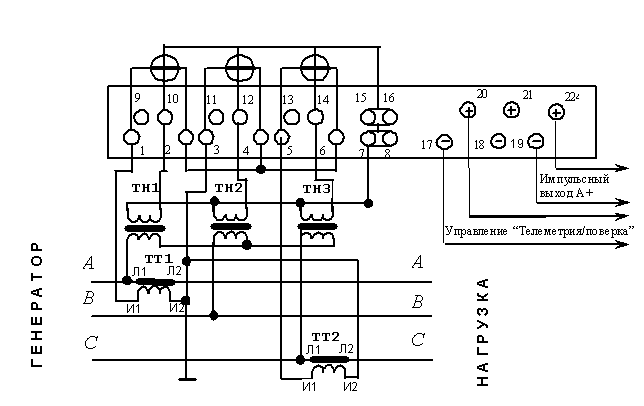 Подключение меркурий 230 art 03 через испытательную коробку. схема подключения испытательной коробки с трансформаторами тока