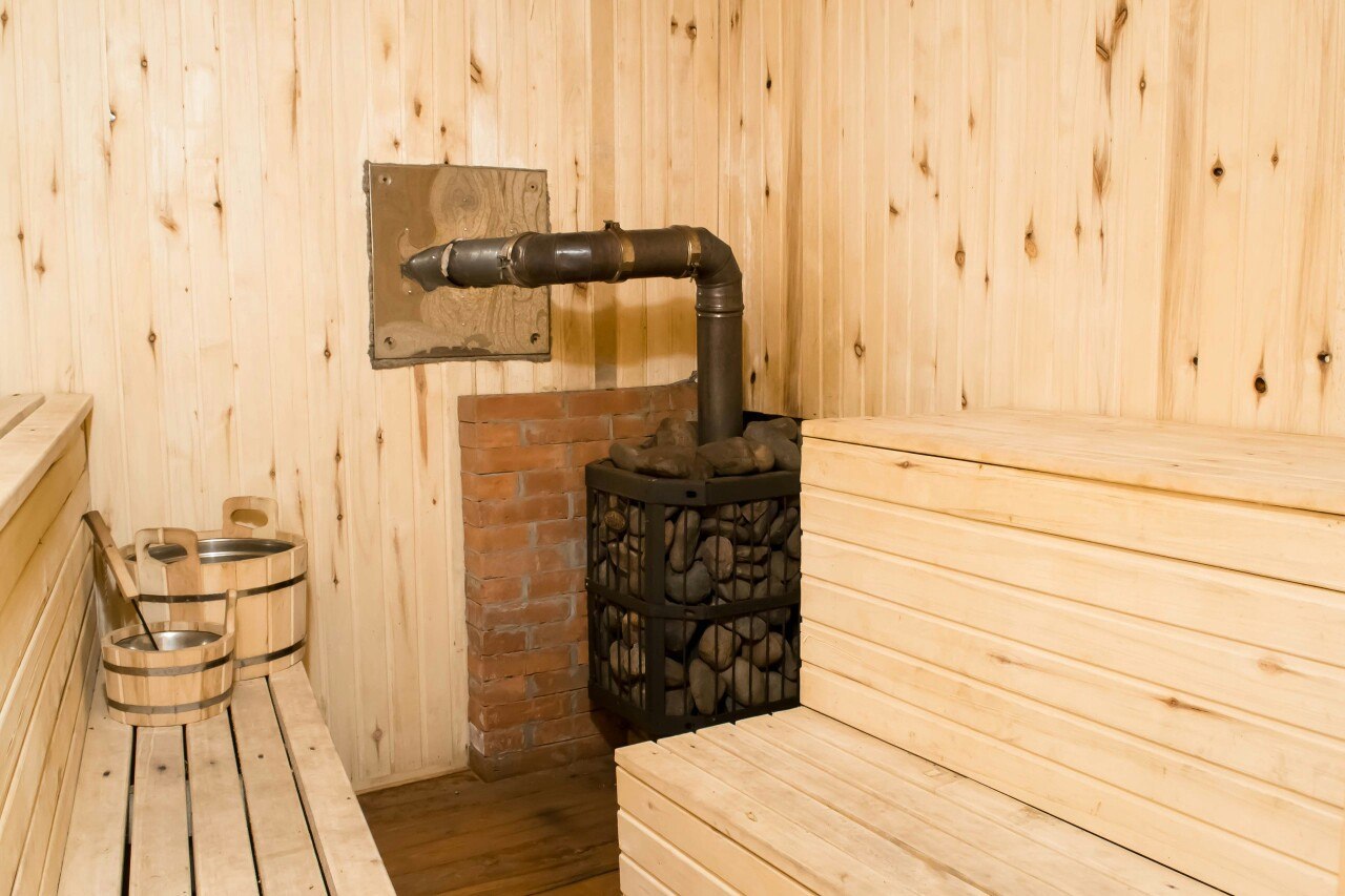 Русская баня на дровах фото