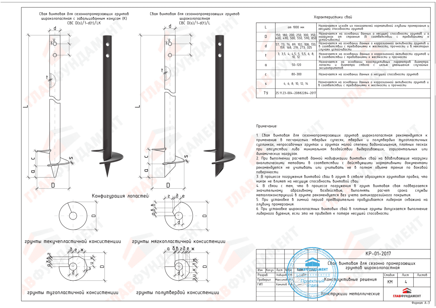 Винтовые сваи чертежи dwg