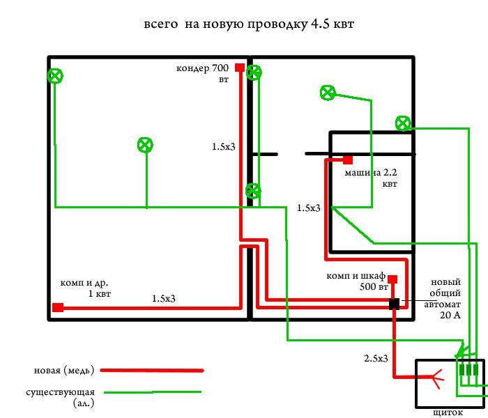 Схема электропроводки в квартире 2 комнатная хрущевка панельный дом